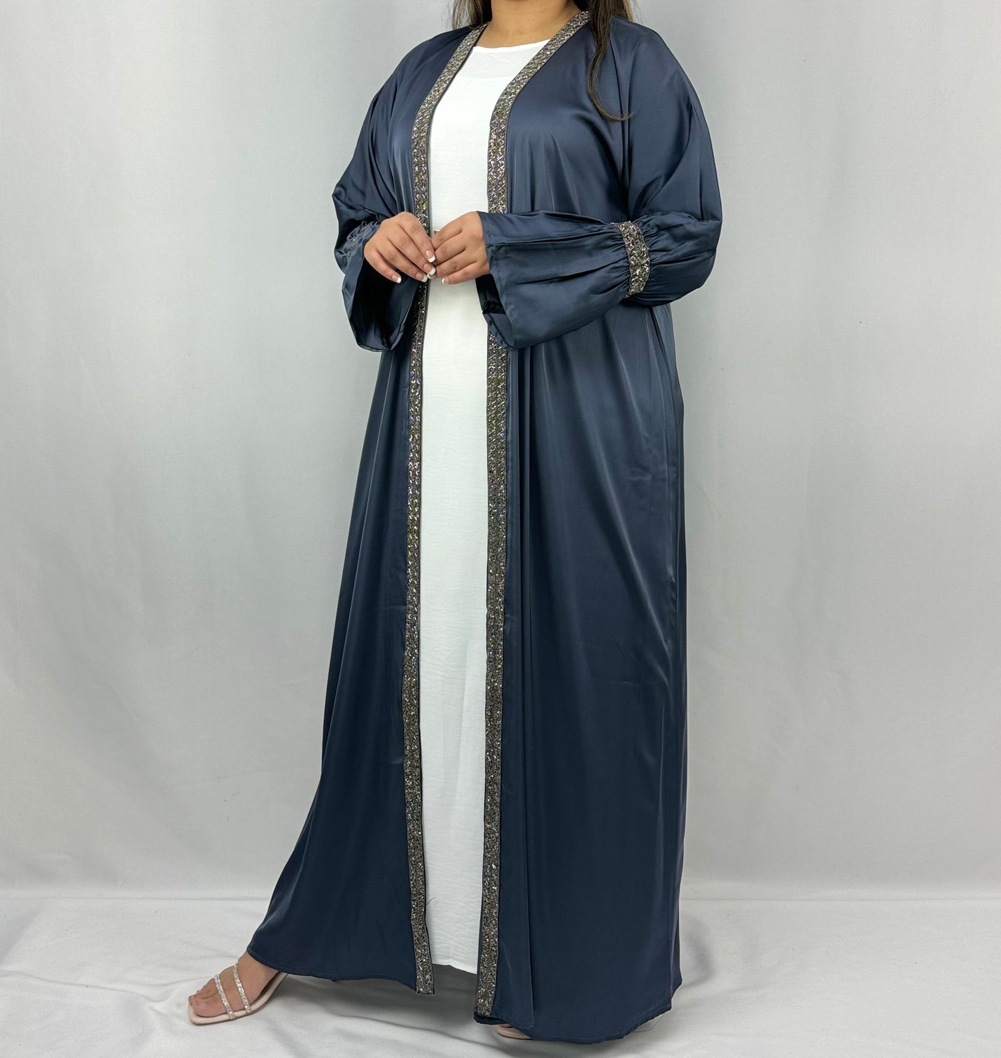 The Haifa Abaya (Slate Grey)