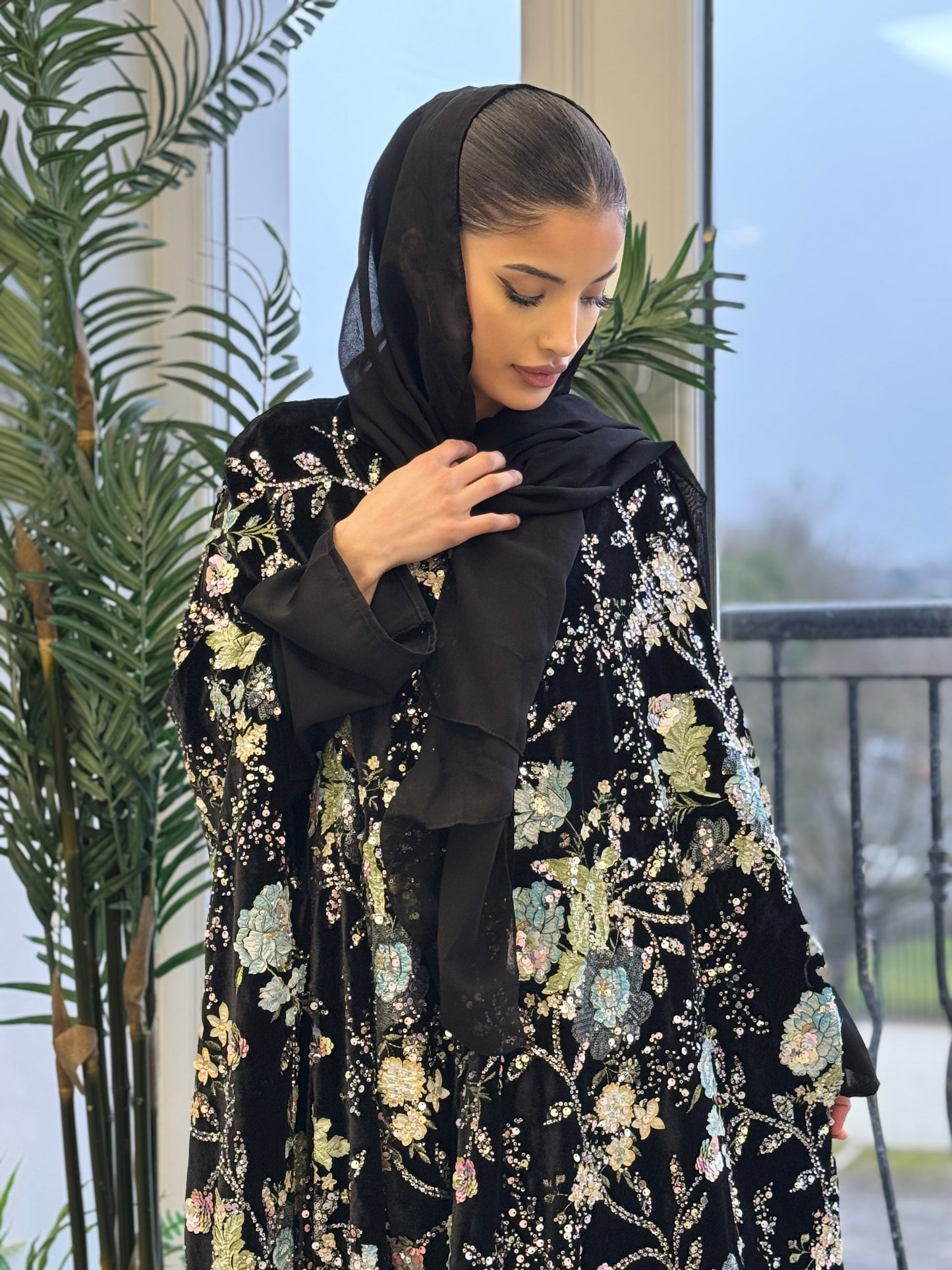 The Asma Abaya (Velvet)