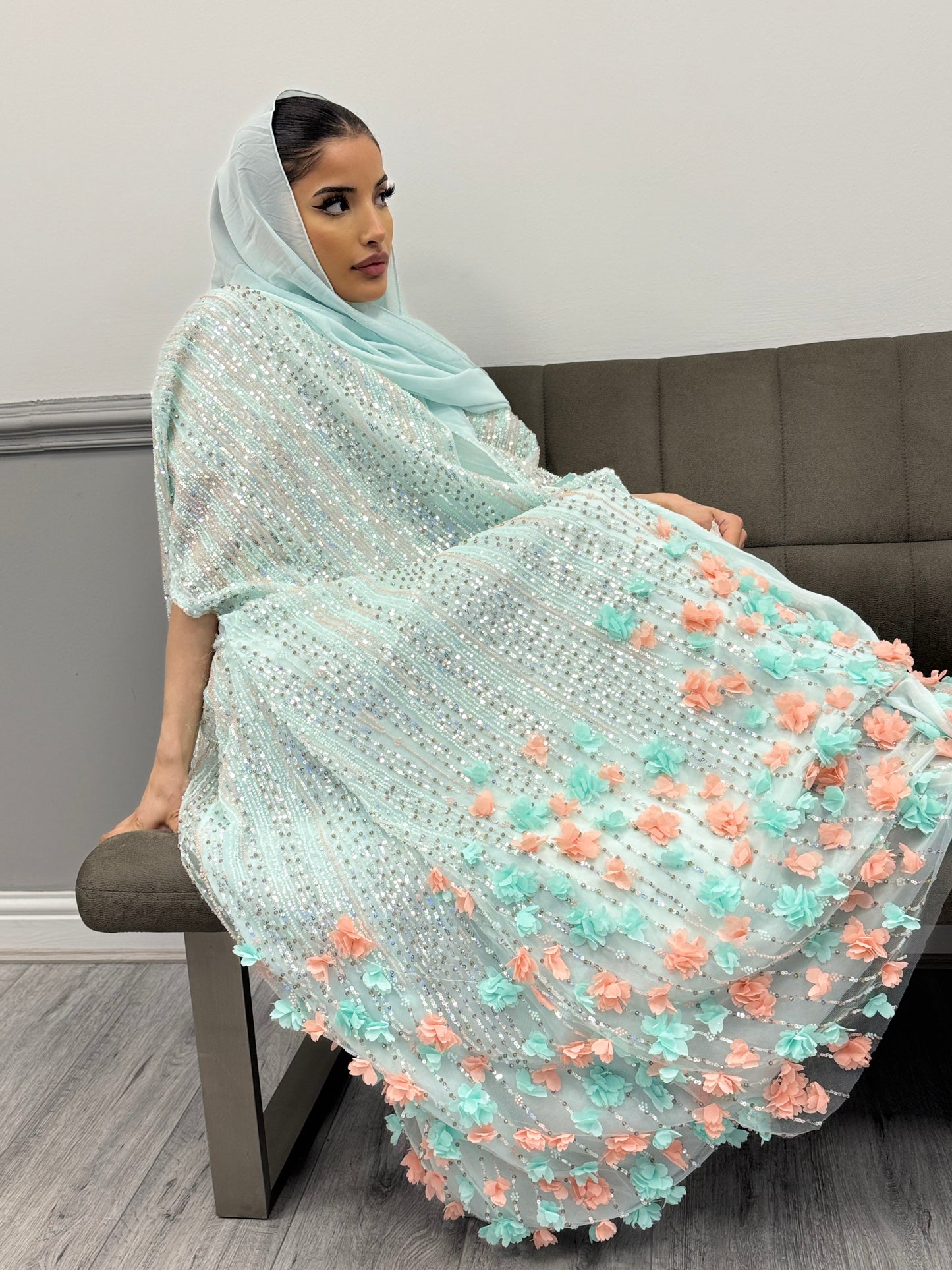 The Uzma Abaya (pastel)