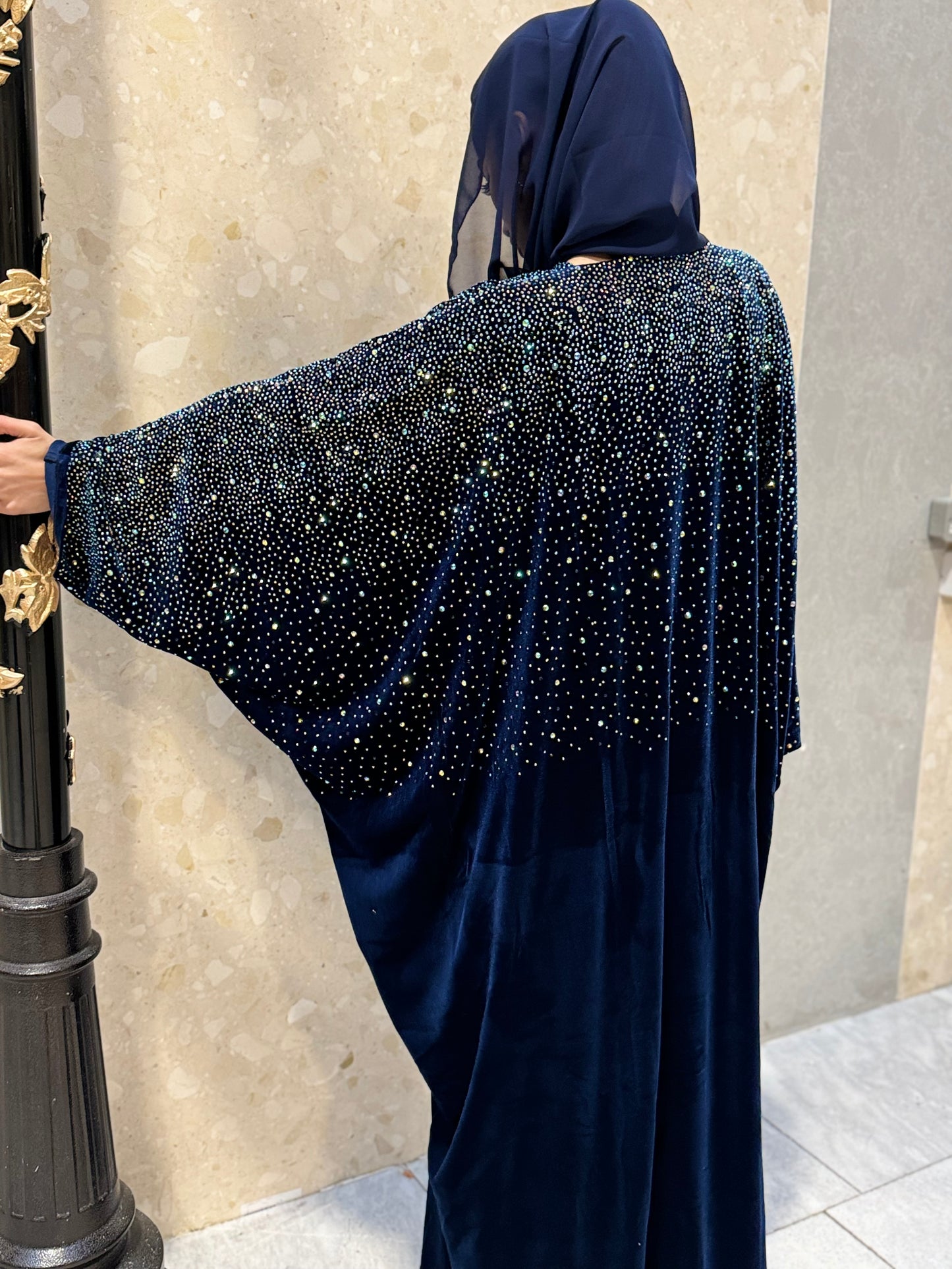 The Nora Abaya (Navy Blue)
