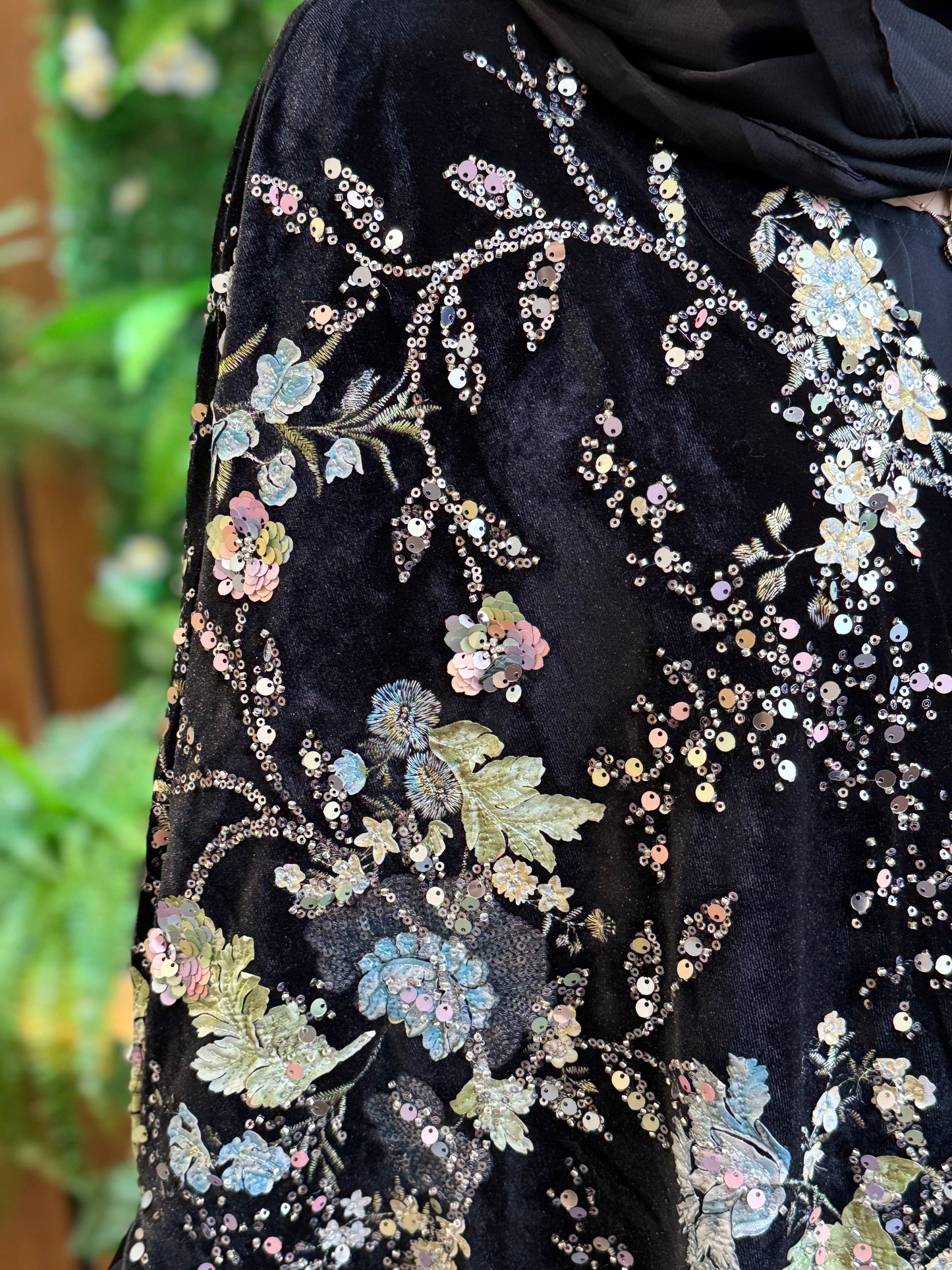 The Asma Abaya (Velvet)