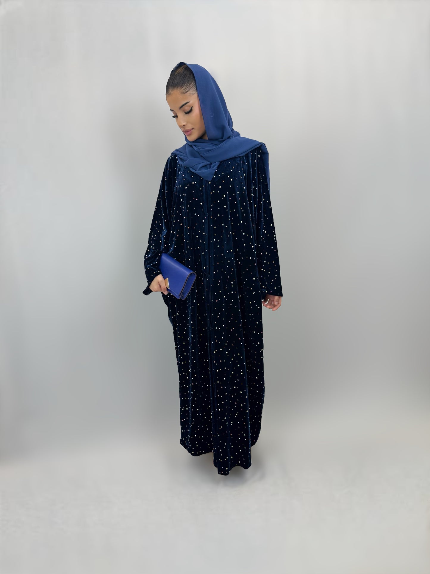 The Nora 2.0 Abaya (Navy)