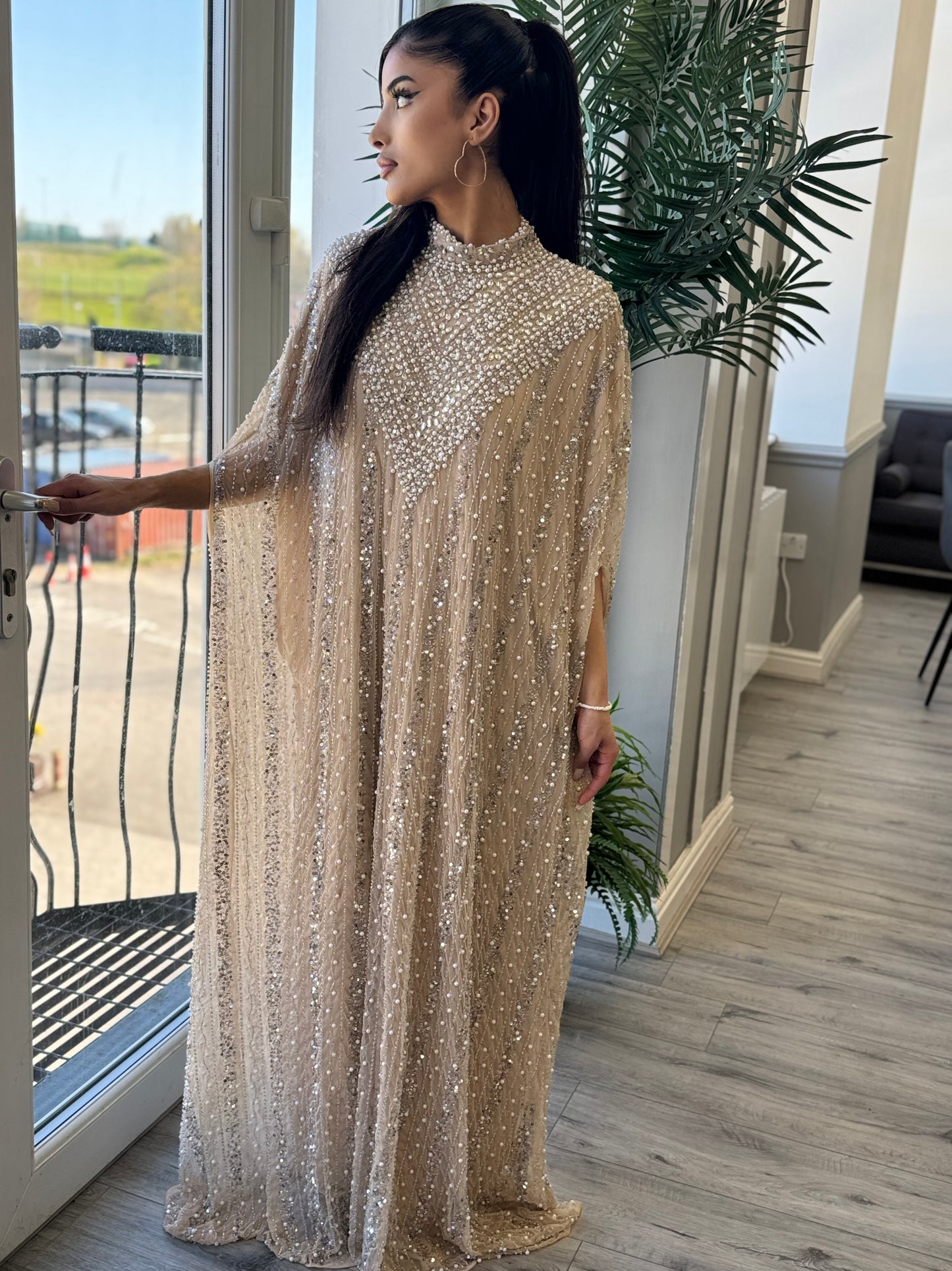 The Aila Cape (Beige)