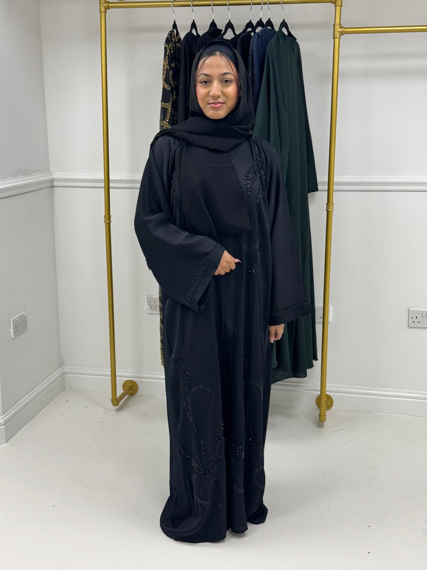 Flowy Black Abaya UK | Elegant Modest Dresses | Hishma