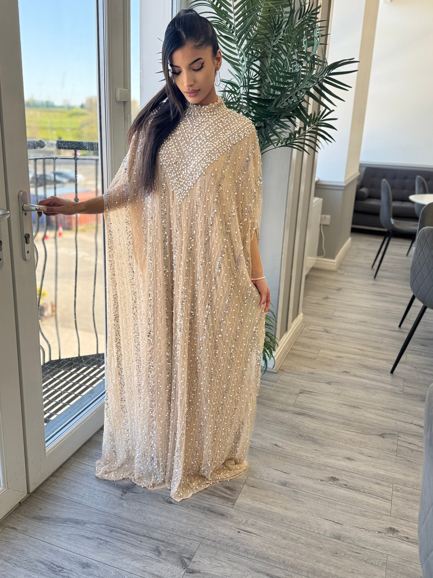 The Aila Cape (Beige)