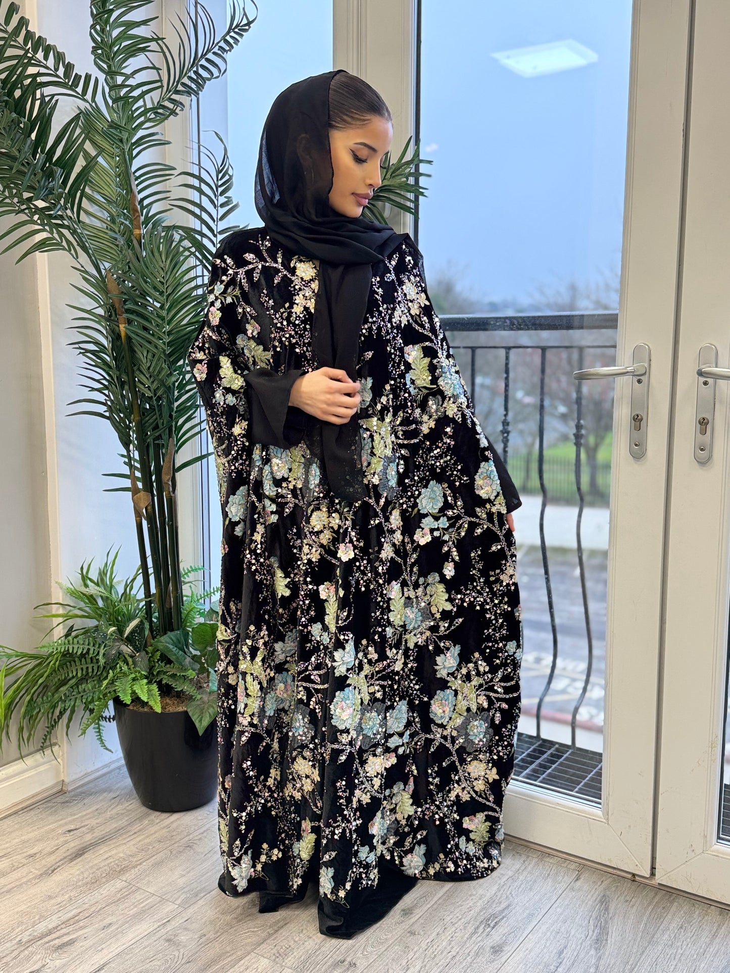 The Asma Abaya (Velvet)