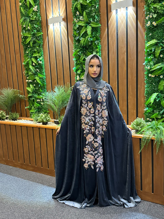 White and Gold Abaya | Premium Modest Occasion Wear | Hishma