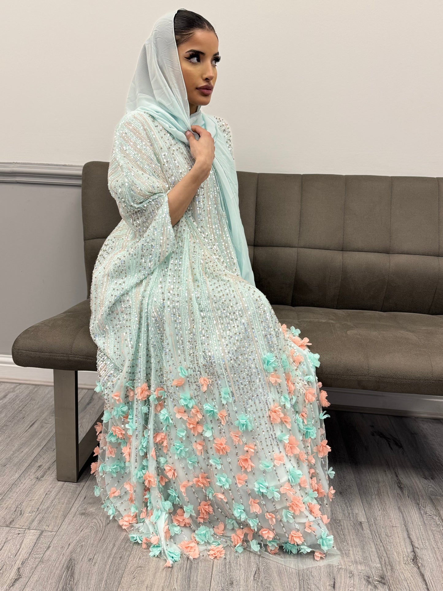 The Uzma Abaya (pastel)