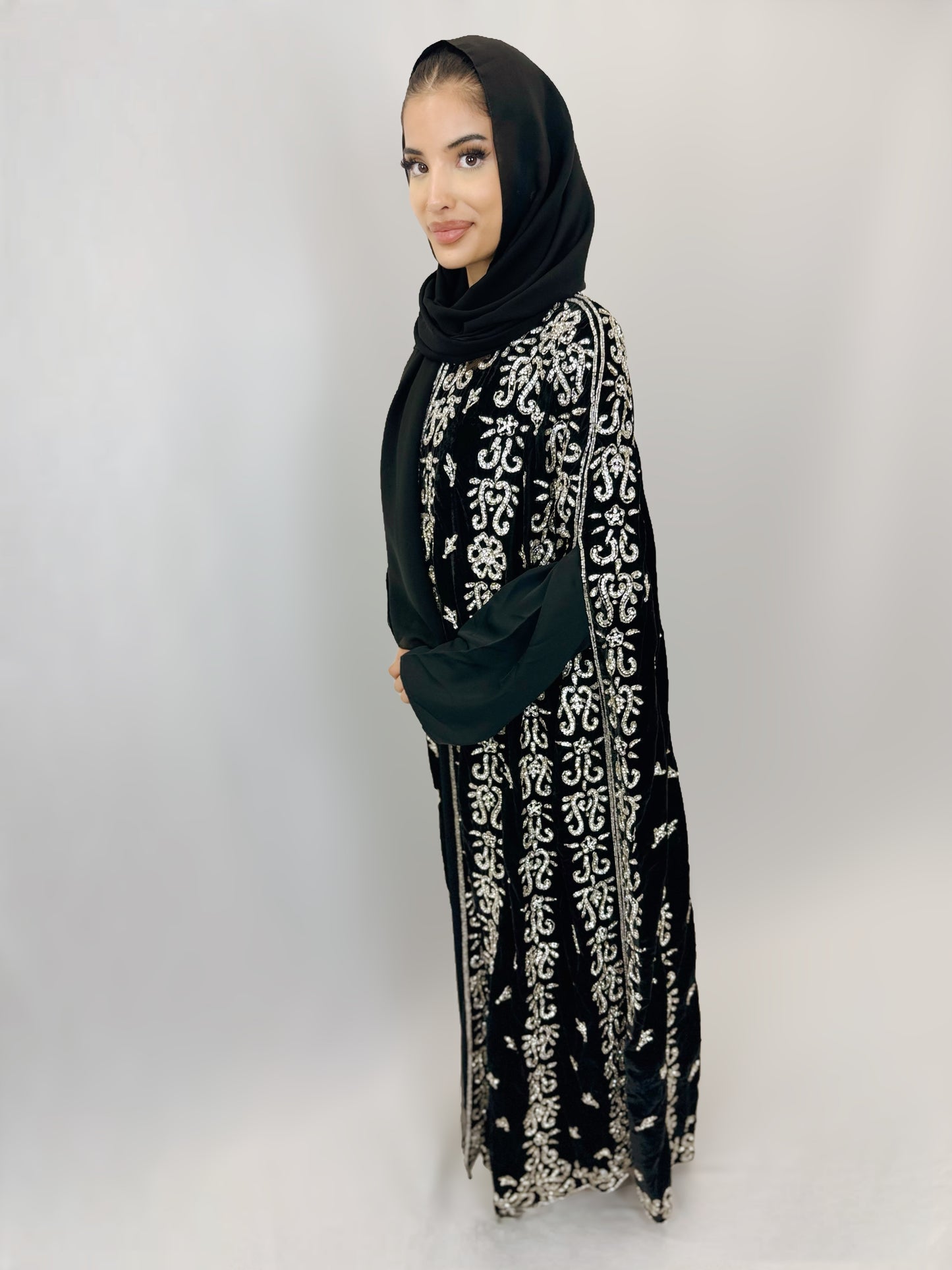 The Sehar Abaya (Silver)