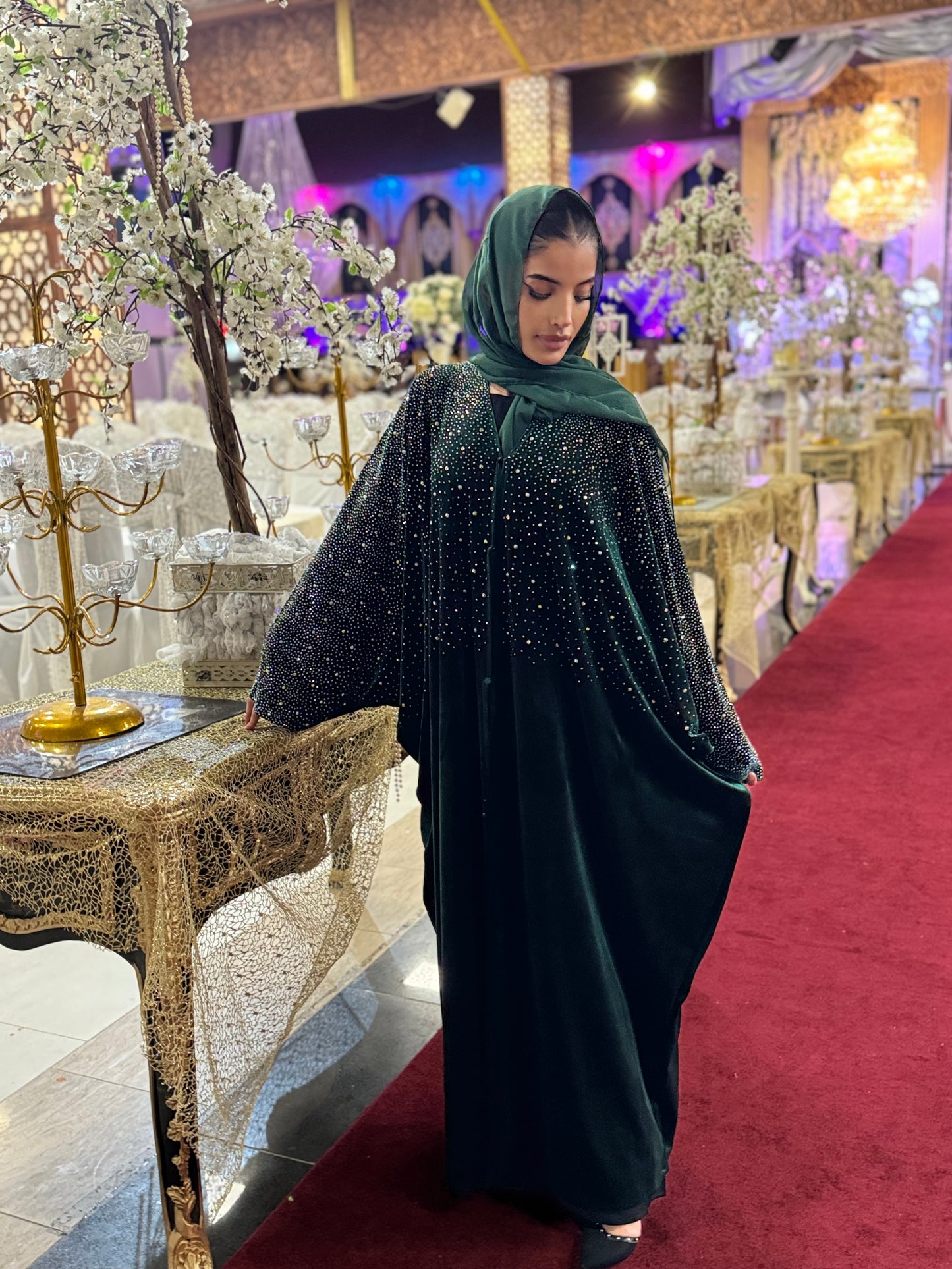 The Nora Abaya (Emerald Green)