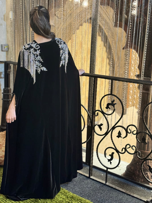 Maira Black Abaya | Stylish Maira Abaya | Hishma