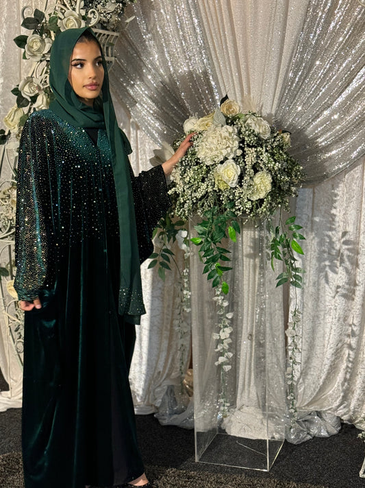 The Nora Abaya (Emerald Green)