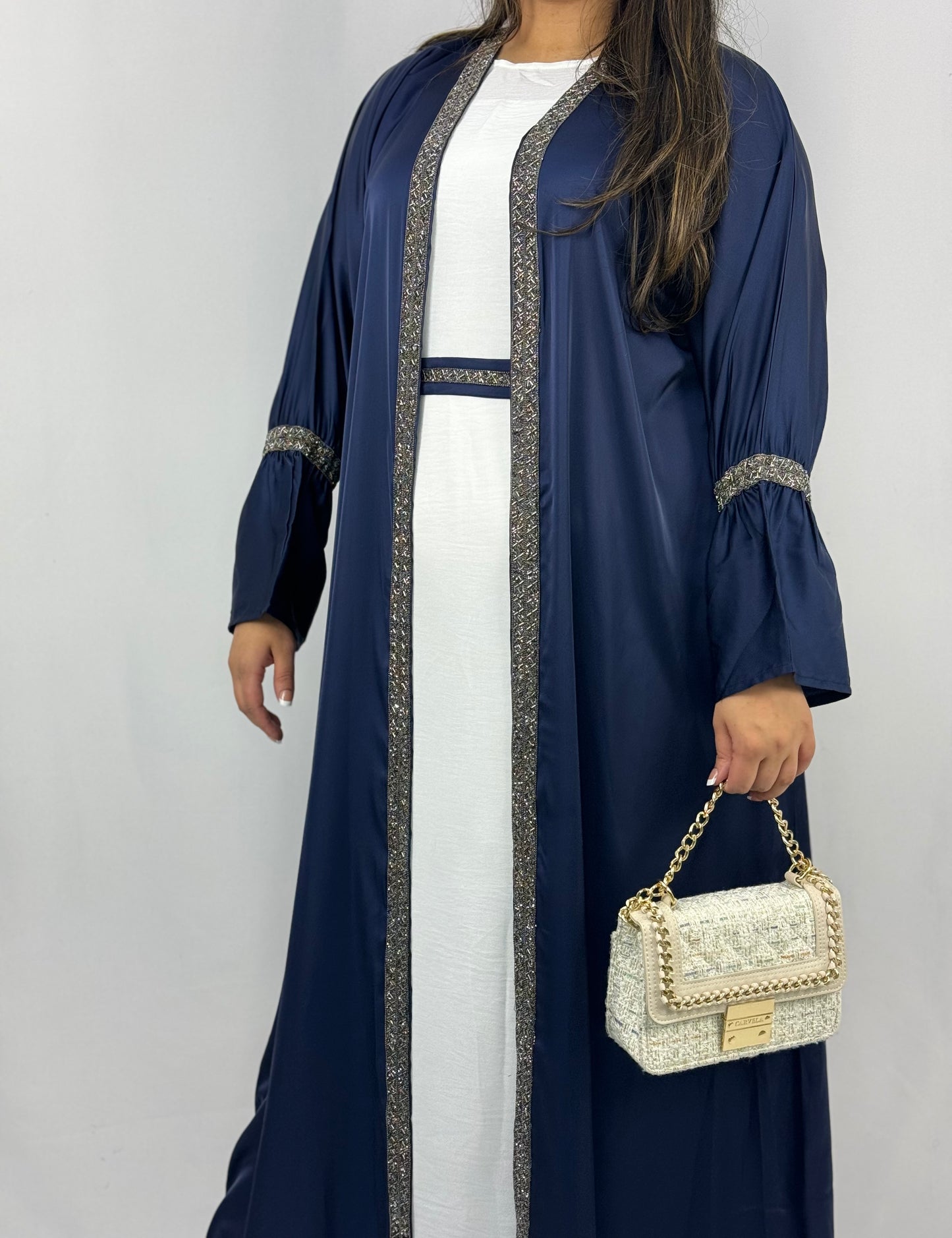 The Haifa Abaya (Midnight Blue)