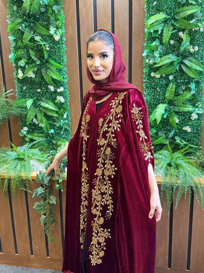 Flowy Khaleeji Abaya Gown | Occasion Ready Attire | Hishma