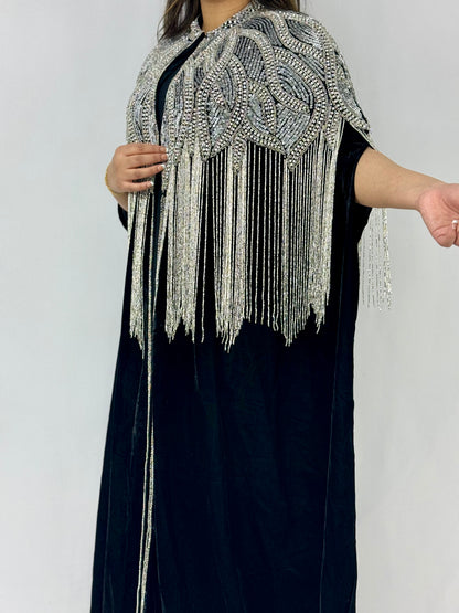 Aakifah Silver Abaya | Silver Aakifah Abaya | Hishma