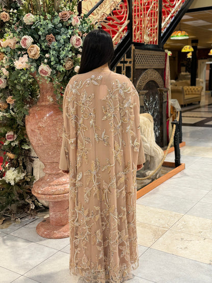 The Aroosa Abaya (Caramel Beige)