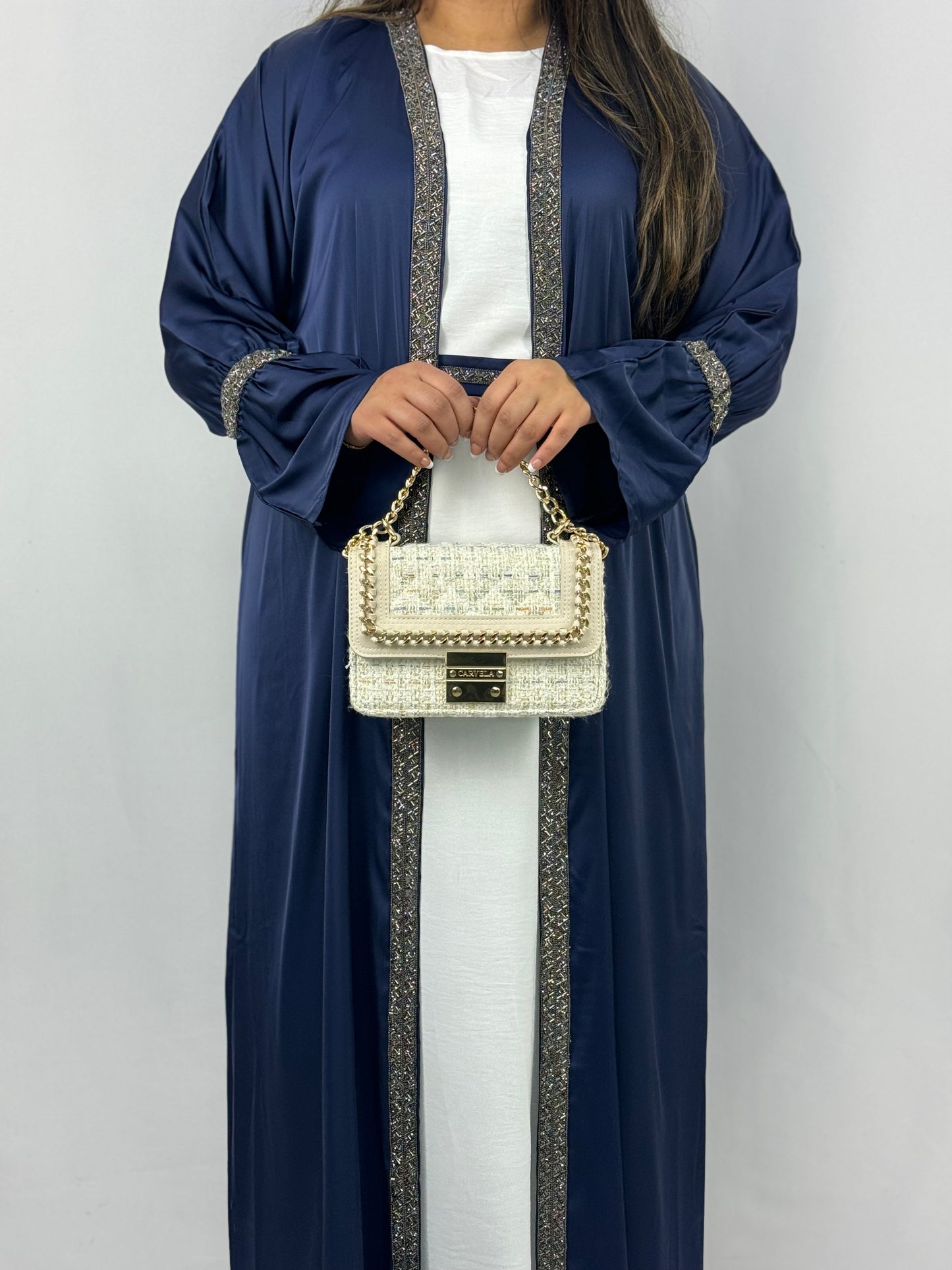 The Haifa Abaya (Midnight Blue)