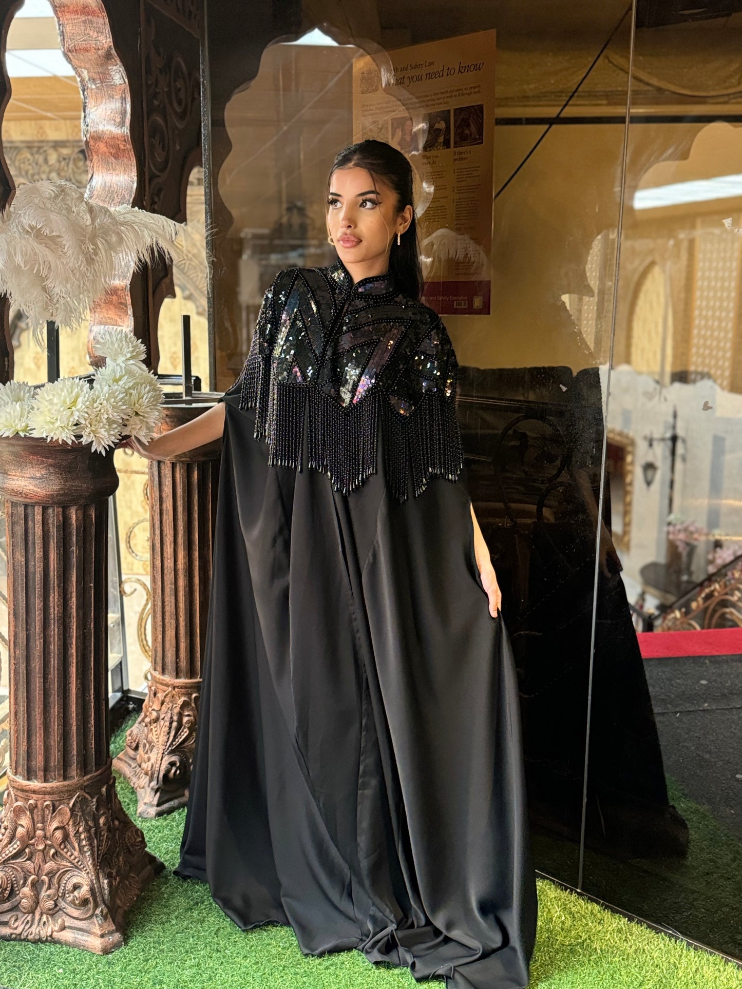 The Elham Abaya (Black)