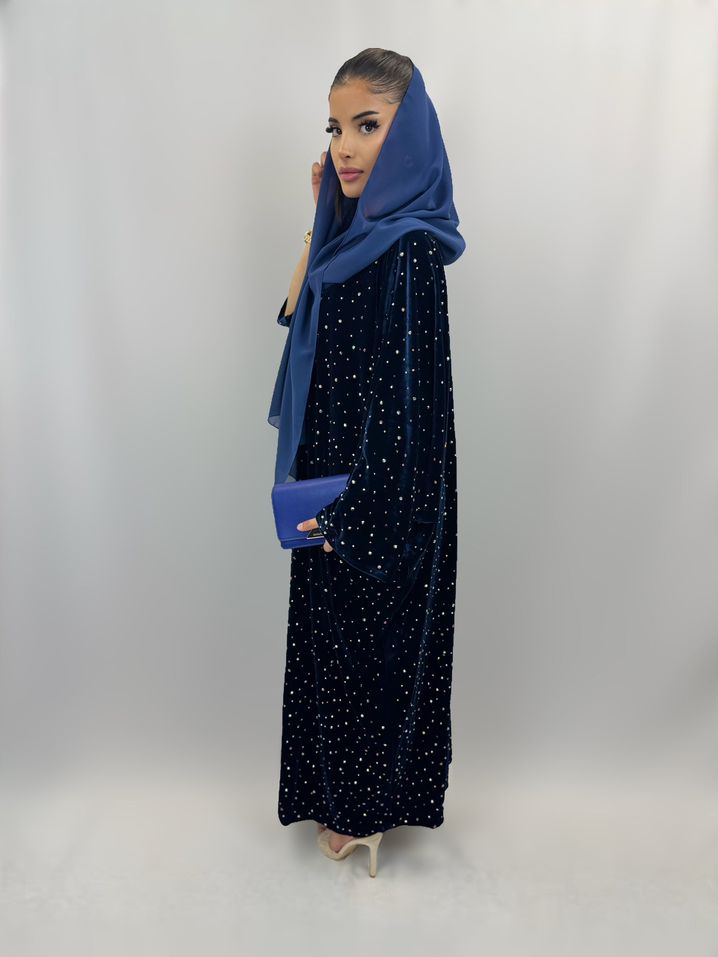 The Nora 2.0 Abaya (Navy)