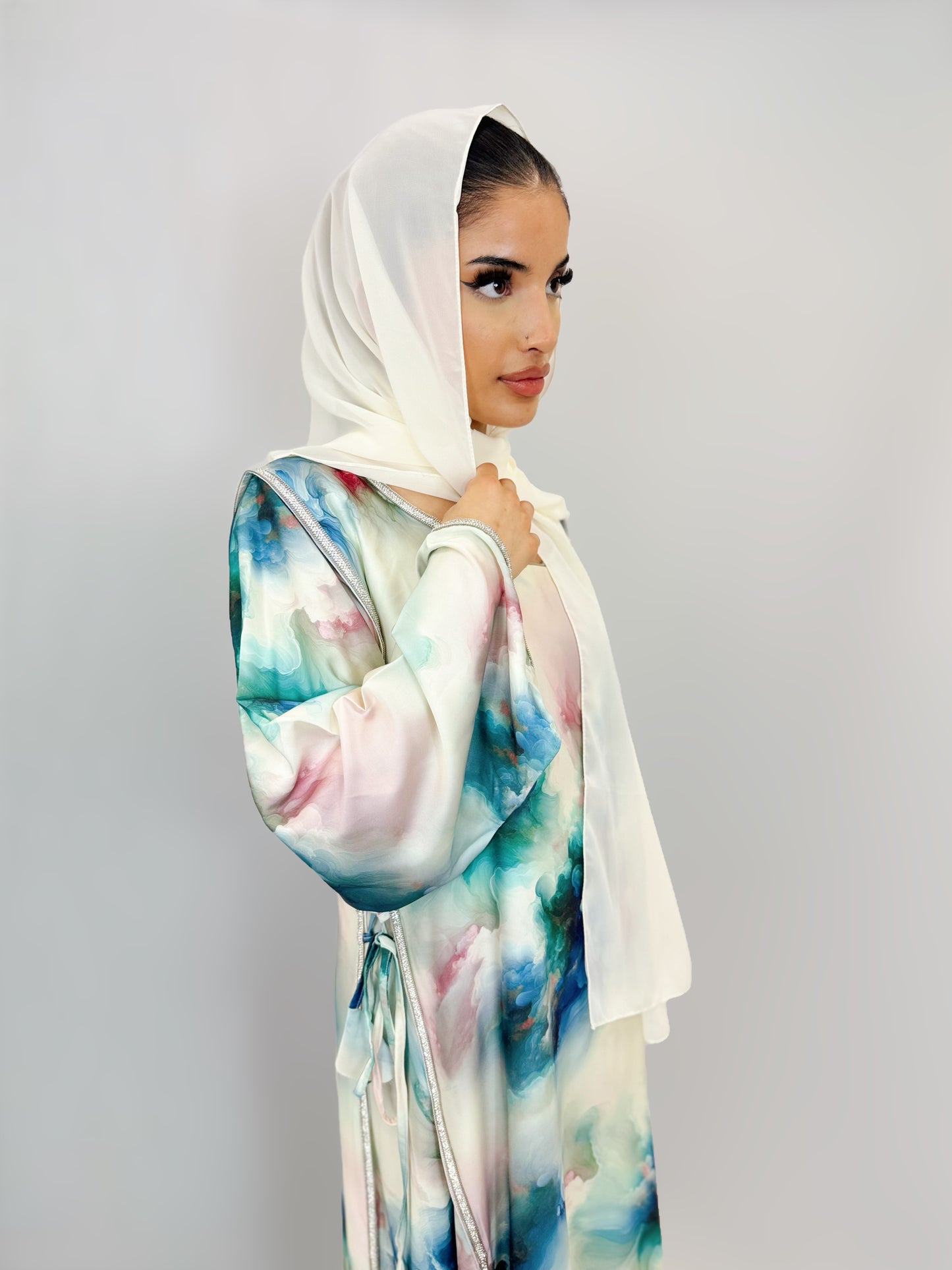 The Ayat Abaya Dress (watercolour)
