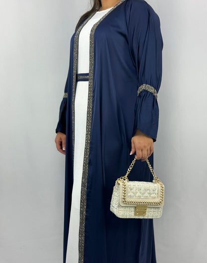 The Haifa Abaya (Midnight Blue)