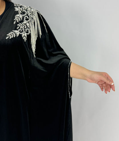 Maira Black Abaya | Stylish Maira Abaya | Hishma