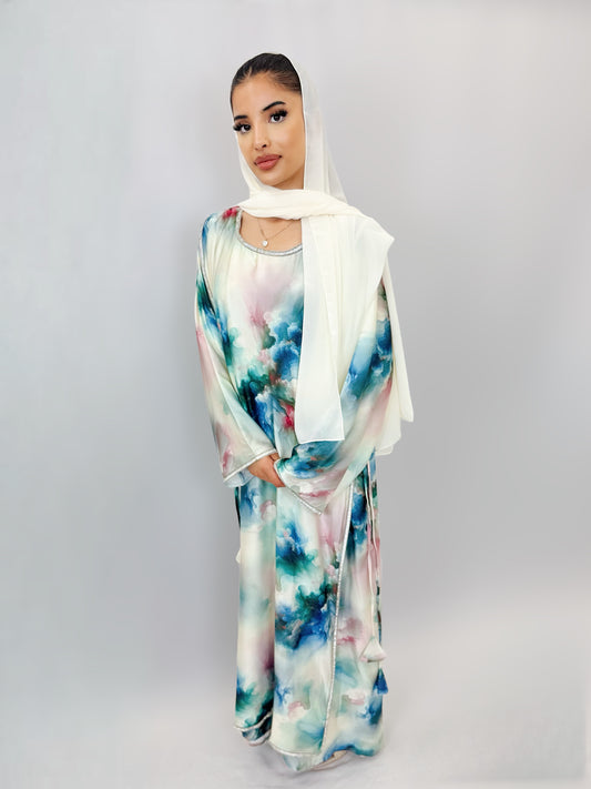 The Ayat Abaya Dress (watercolour)