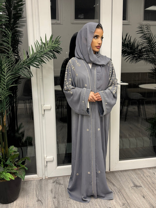 Beige Abaya for Special Occasions | Elegant Modest Wear | Hishma