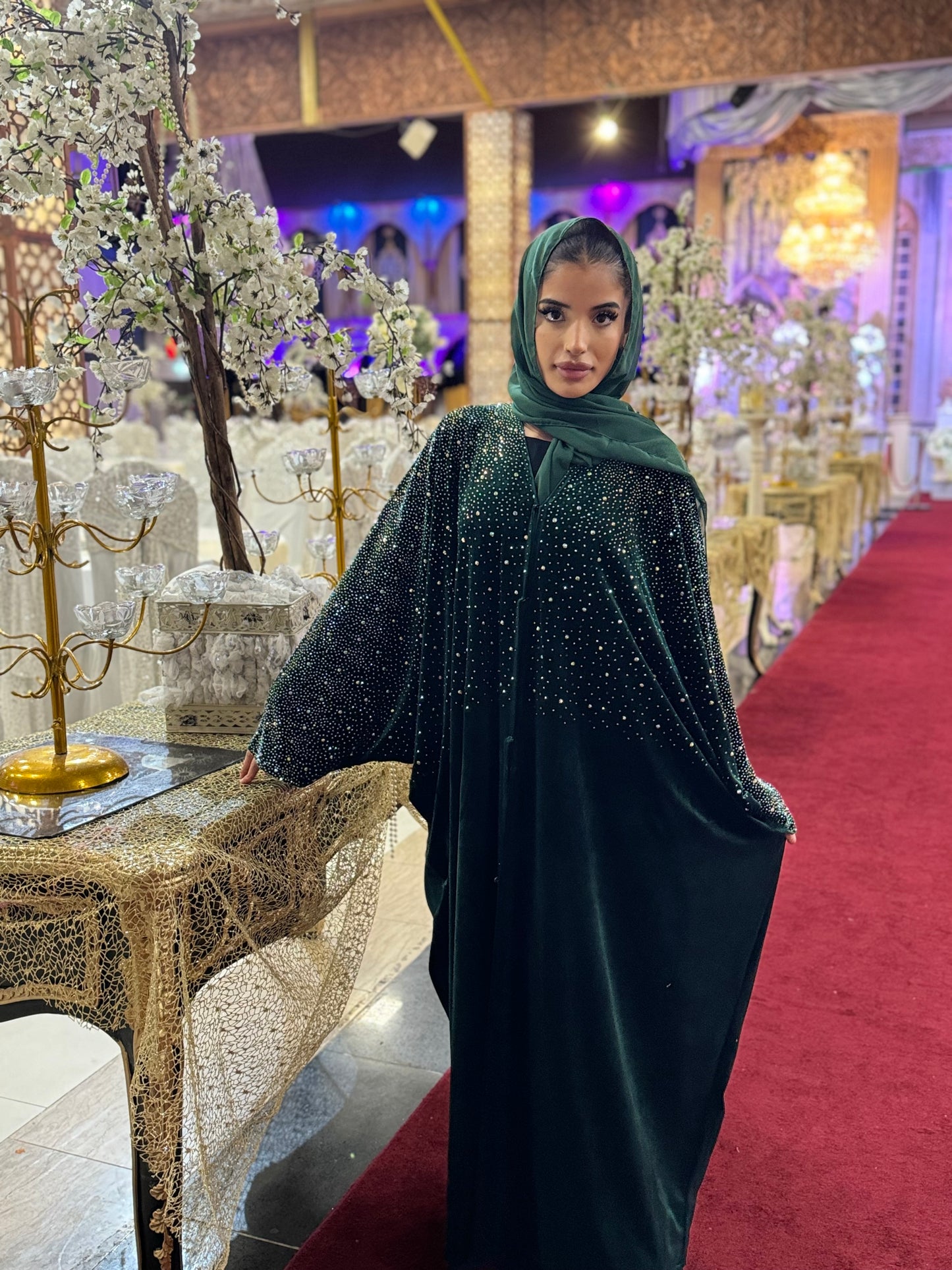 The Nora Abaya (Emerald Green)