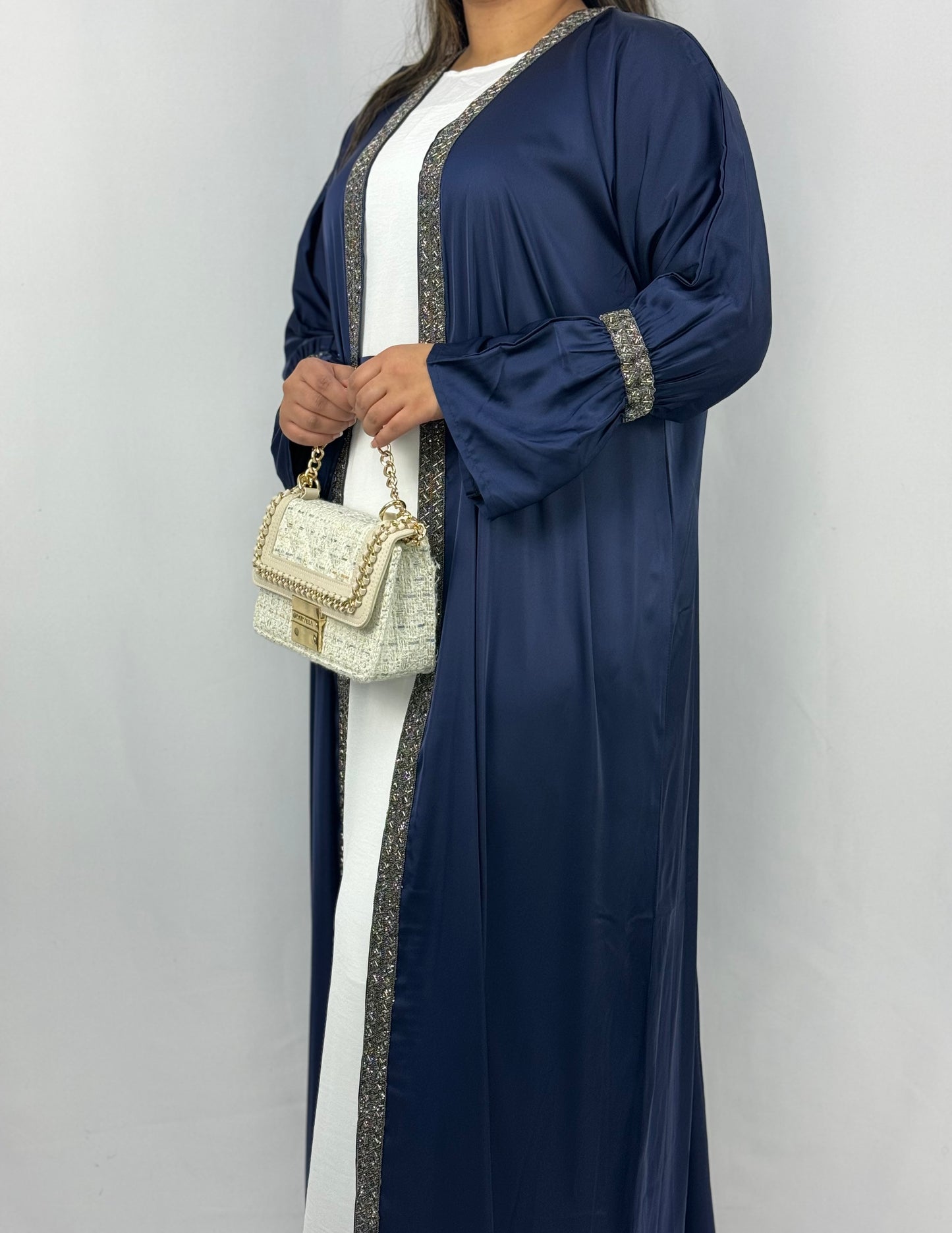 The Haifa Abaya (Midnight Blue)