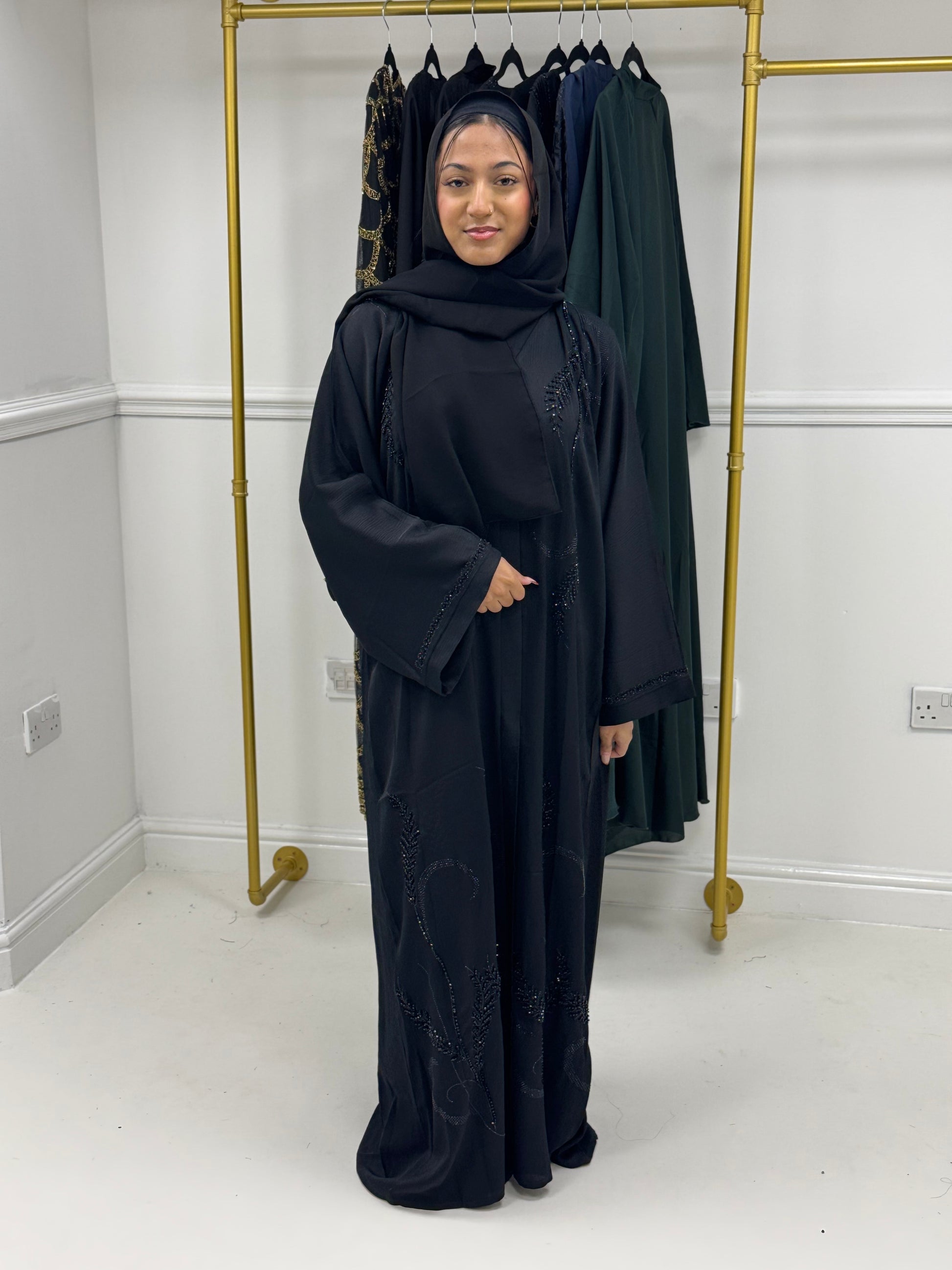 Flowy Black Abaya UK | Elegant Modest Dresses | Hishma