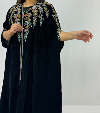 Luxury Velvet Maheen Abaya | Velvet Maheen Abaya | Hishma