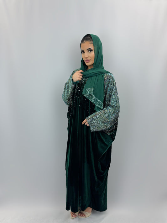 The Nora Abaya (Emerald Green)