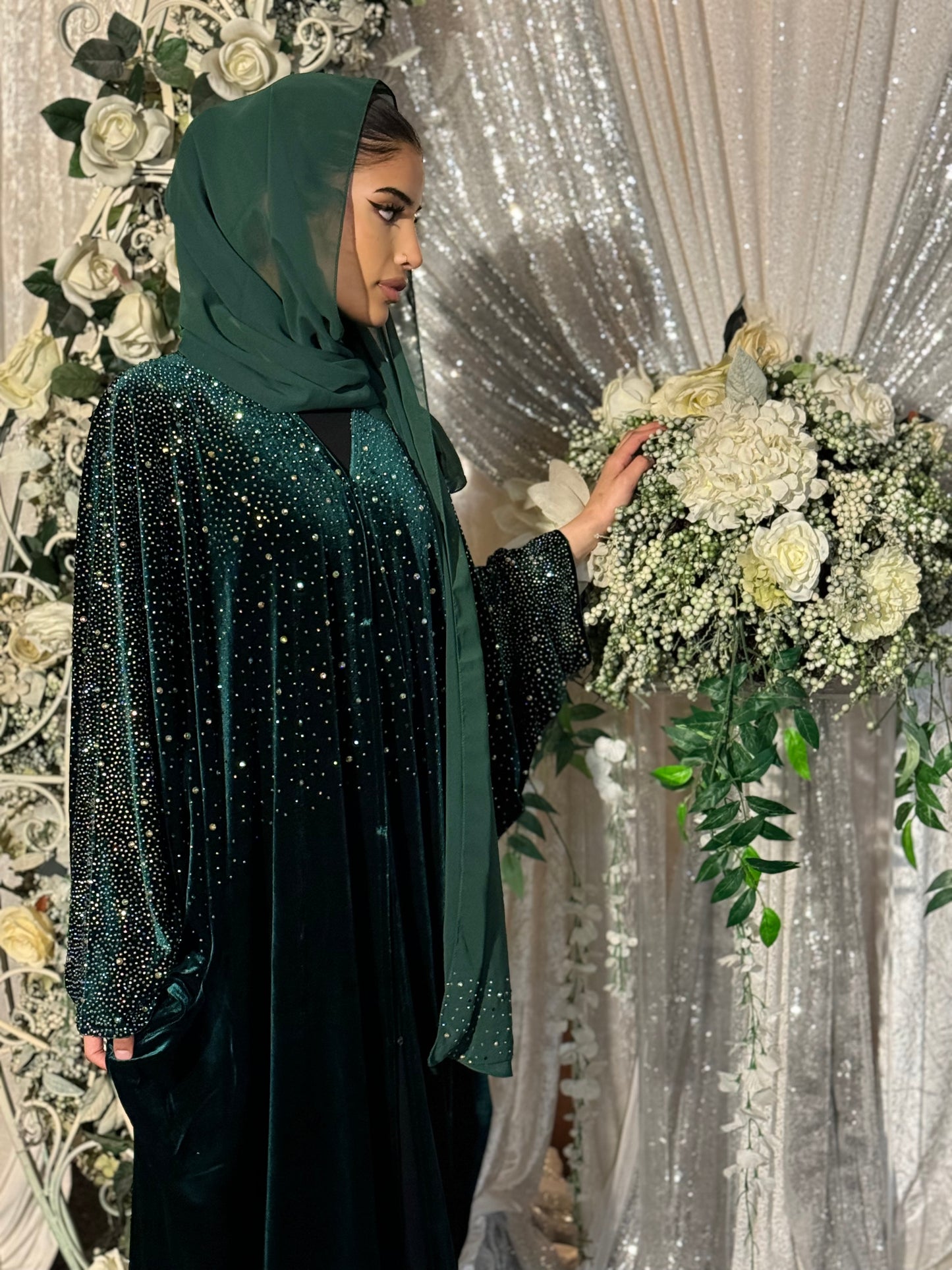 The Nora Abaya (Emerald Green)