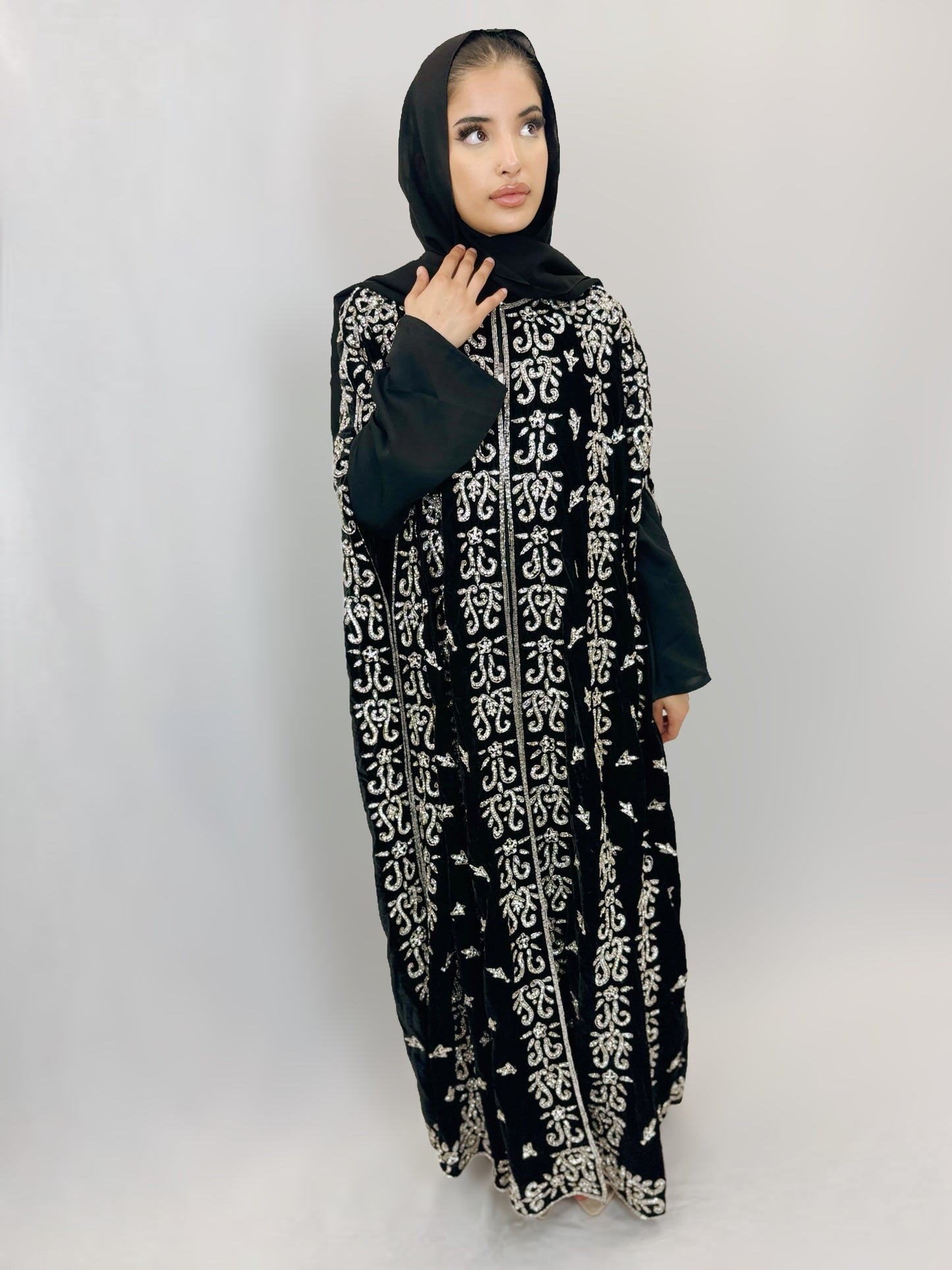 The Sehar Abaya (Silver)